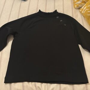 Loft knit black top size S
